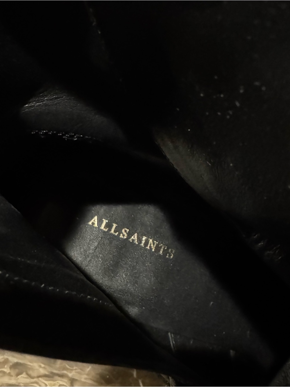 AllSaints Bianca Point Toe Patent Leather Boots - Picture 12 of 13